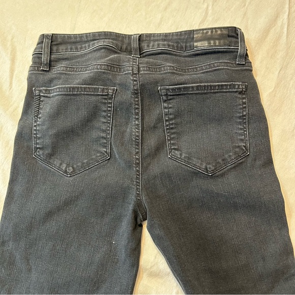 PAIGE// Cindy High Waist Ankle Straight Leg Jeans in Black Lotus - Picture 10 of 12